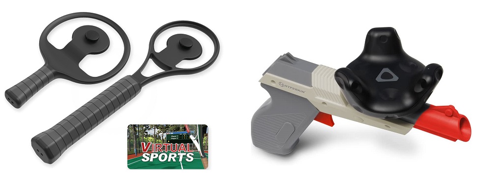 vive tracker racket and gun