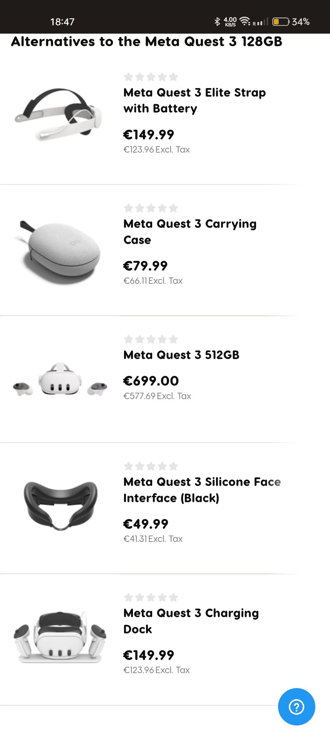 quest 3 accessories price