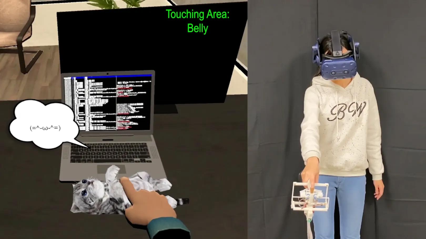 furry vr haptics controllers