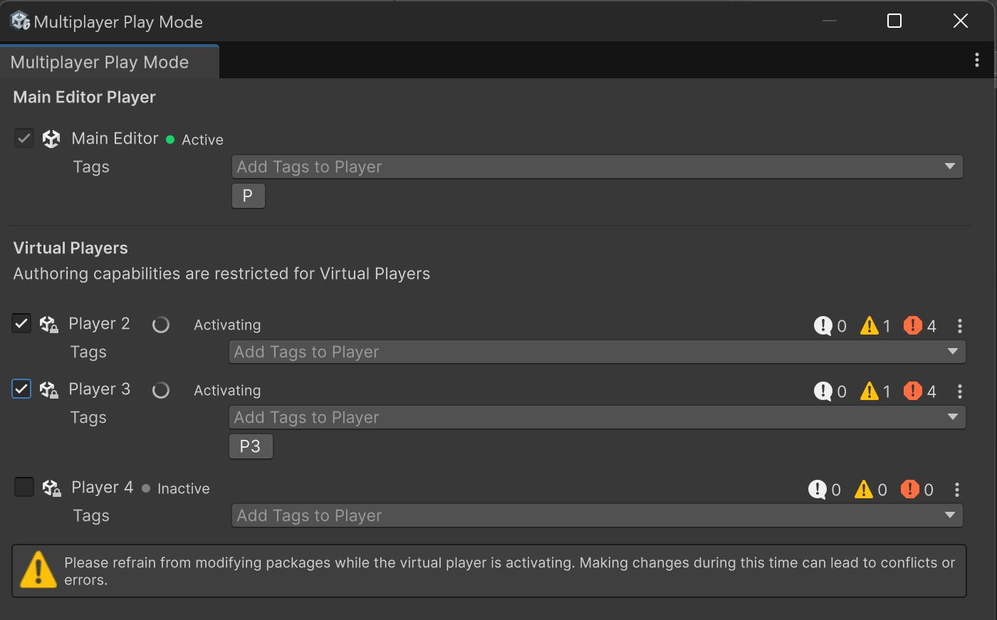 unity multiplayer play mode