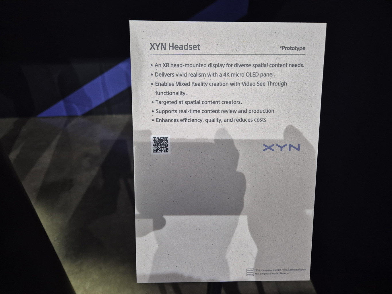 sony xyn specifications