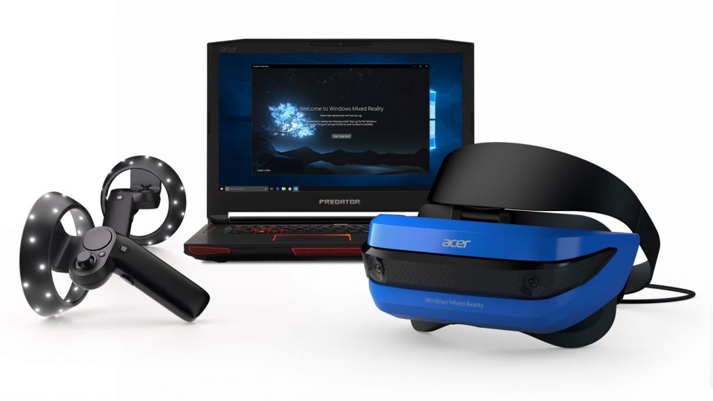 windows 10 virtual reality headsets controllers