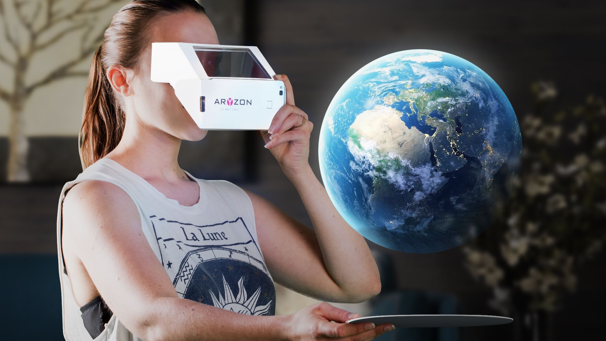 Aryzon augmented reality AR cardboard