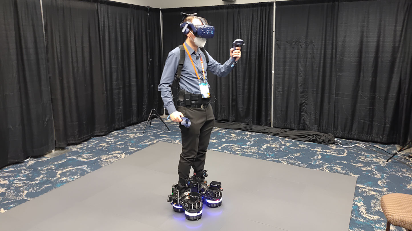 Ekto VR hands-on: the craziest boots to walk in VR