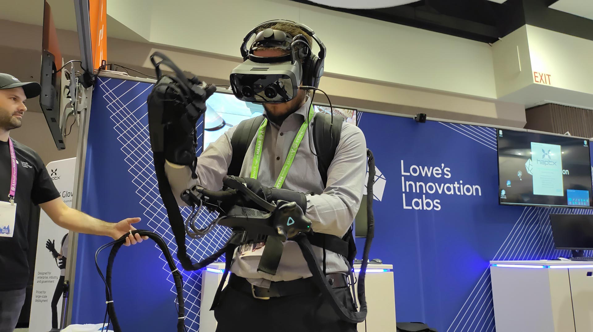 haptx virtual reality hands on