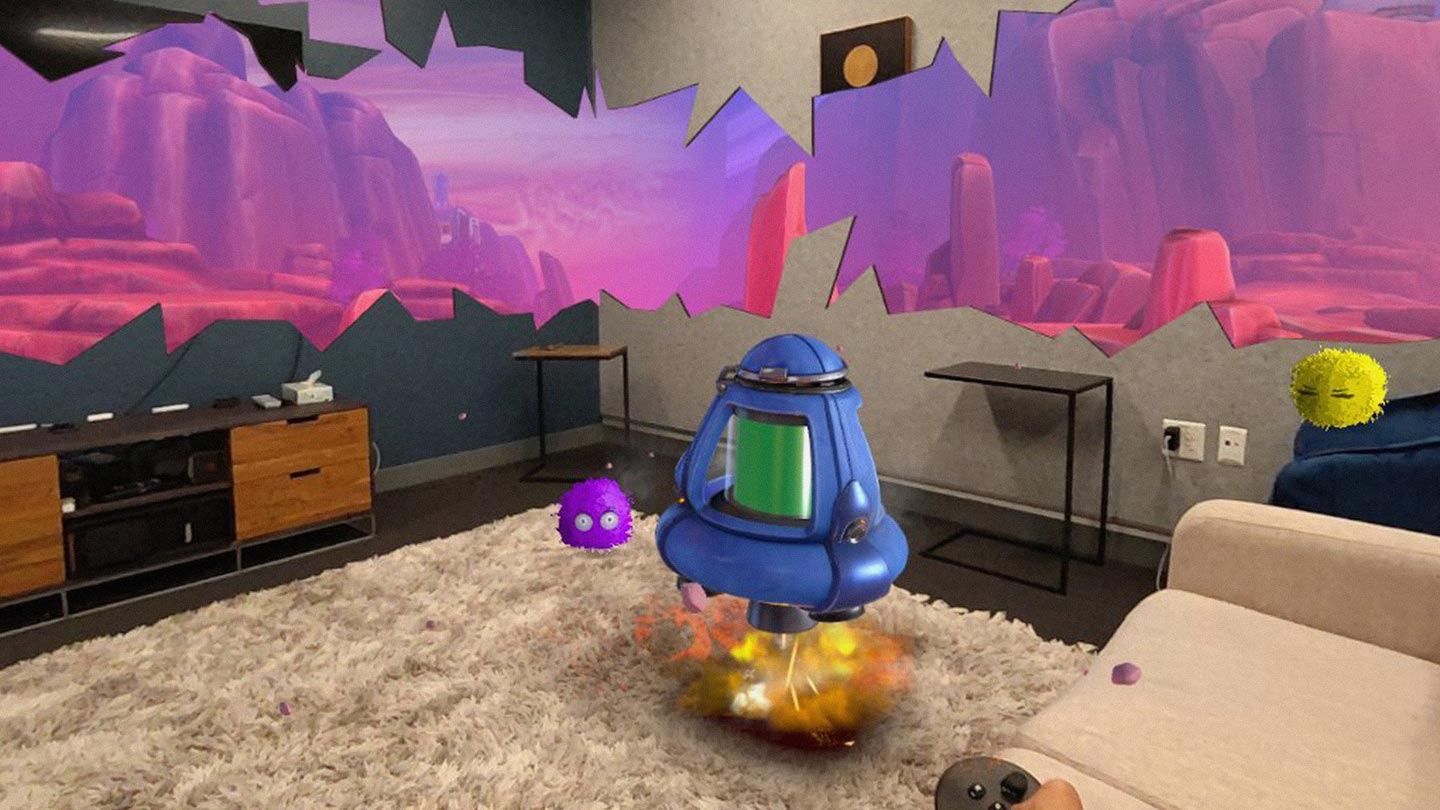 spaceship first encounters mixed reality