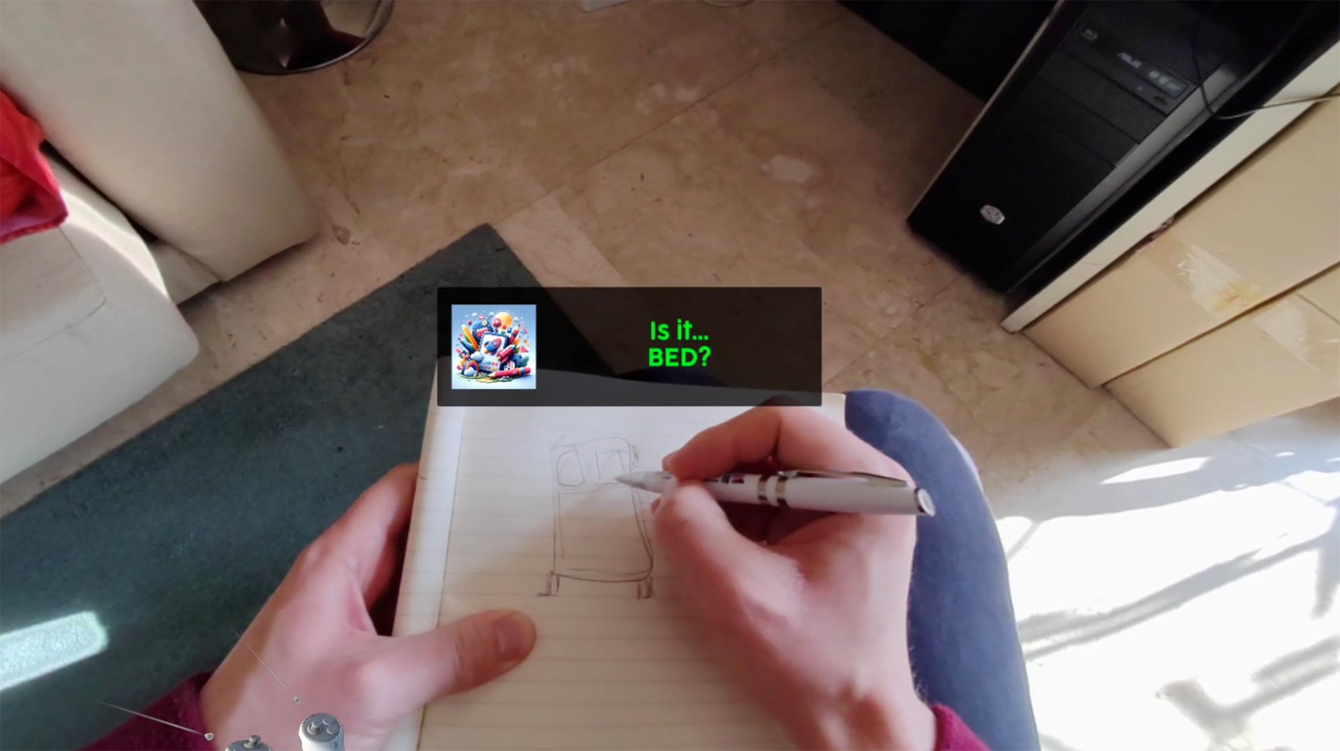 PicotionAI: Playing Pictionary with mixed reality, camera access, and artificial intelligence